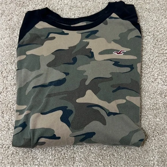 Hollister Men’s Baseball Shirt Camo XL. - Picture 3 of 4